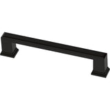 allen + roth Beaumont 5-1/16-in (128mm) Center to Center Matte Black Rectangular Handle Drawer Pull