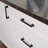 allen + roth Beaumont 5-1/16-in (128mm) Center to Center Matte Black Rectangular Handle Drawer Pull