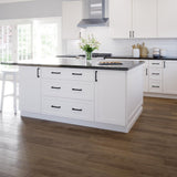 allen + roth Beaumont 5-1/16-in (128mm) Center to Center Matte Black Rectangular Handle Drawer Pull