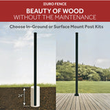 Infinity 8-ft H Black Composite Fence with Post Cap