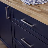 Origin21 Origin 21 Karena 5-1/16-in (128mm) Center to Center Satin Nickel Rectangular Handle Drawer Pull