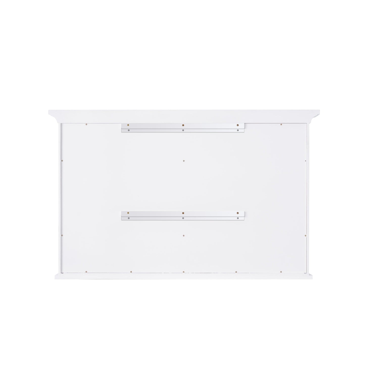 Forclover 48-in x 30-in Surface Mount White Mirrored Soft Close Medicine Cabinet