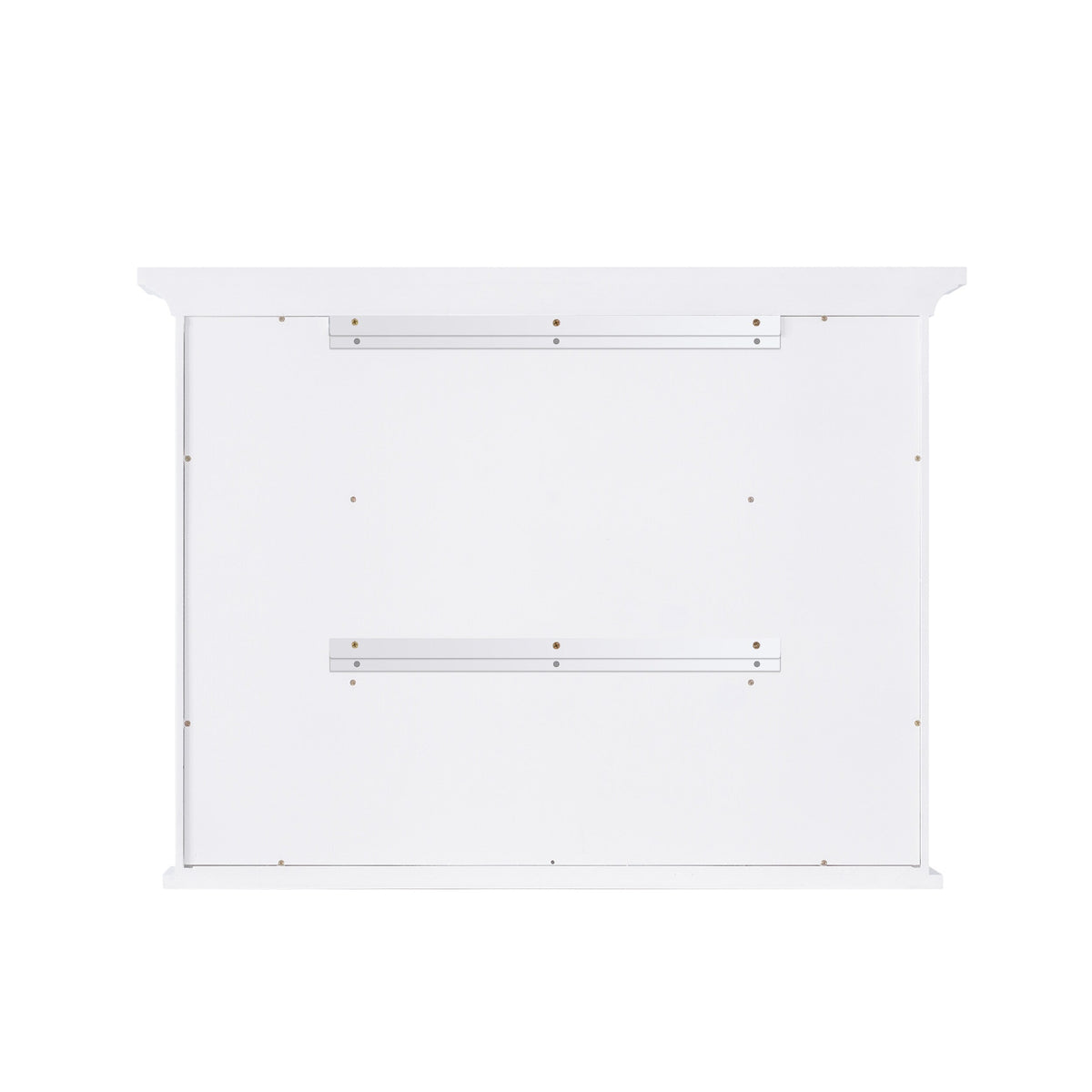 Forclover 40-in x 30-in Surface Mount White Mirrored Soft Close Medicine Cabinet