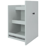 ModernLuxe Gray Wood Base with Wood Top Rolling Kitchen Island (28.74-in x 53.94-in x 36.81-in)
