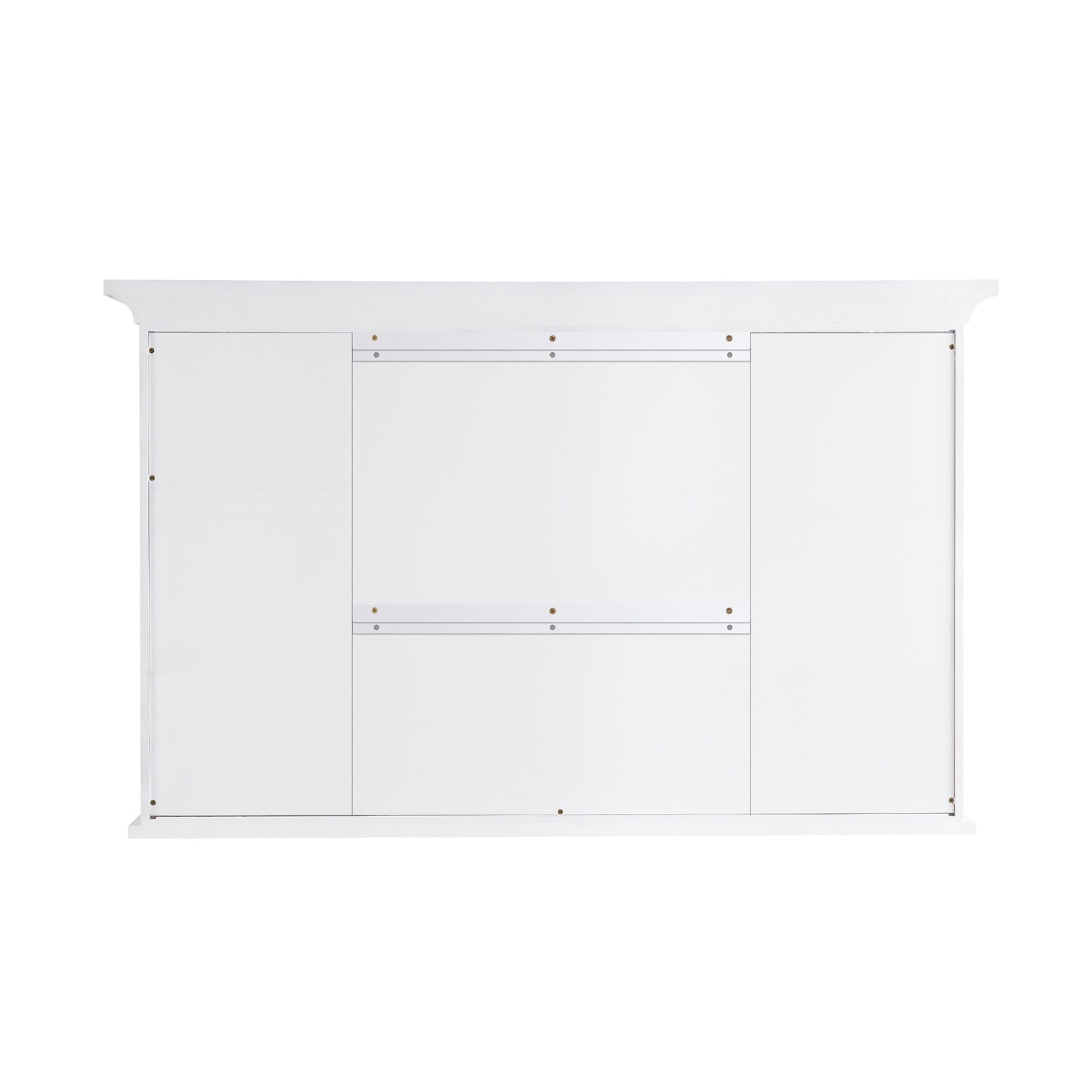 Forclover 48-in x 30-in Surface Mount White Mirrored Soft Close Medicine Cabinet
