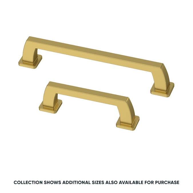 Origin21 Origin 21 Mattis 5-1/16-in (128mm) Center to Center Brushed Gold Rectangular Handle Drawer Pull