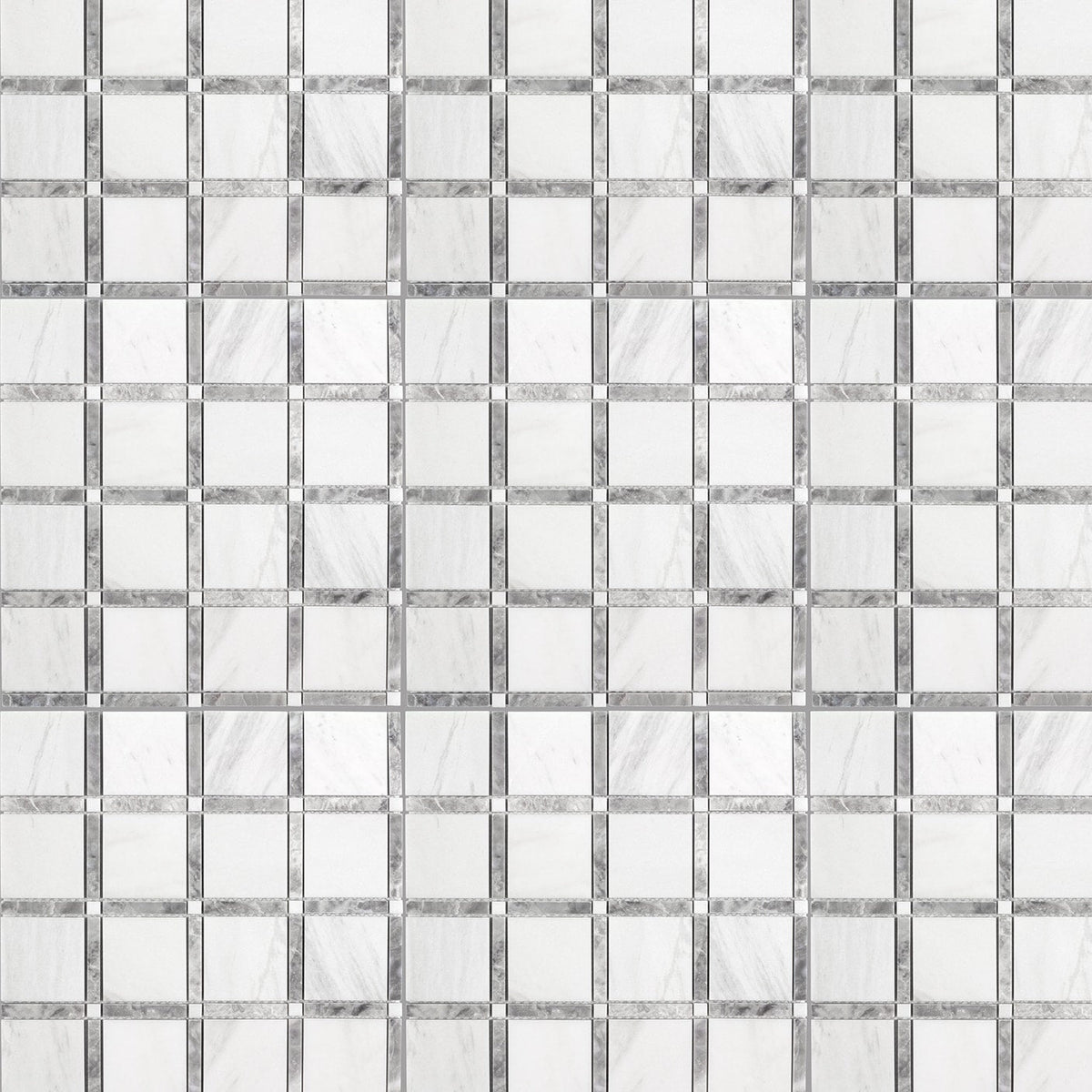 Elida Ceramica White 12-in x 12-in Honed Natural Stone Marble Uniform Squares Floor and Wall Tile