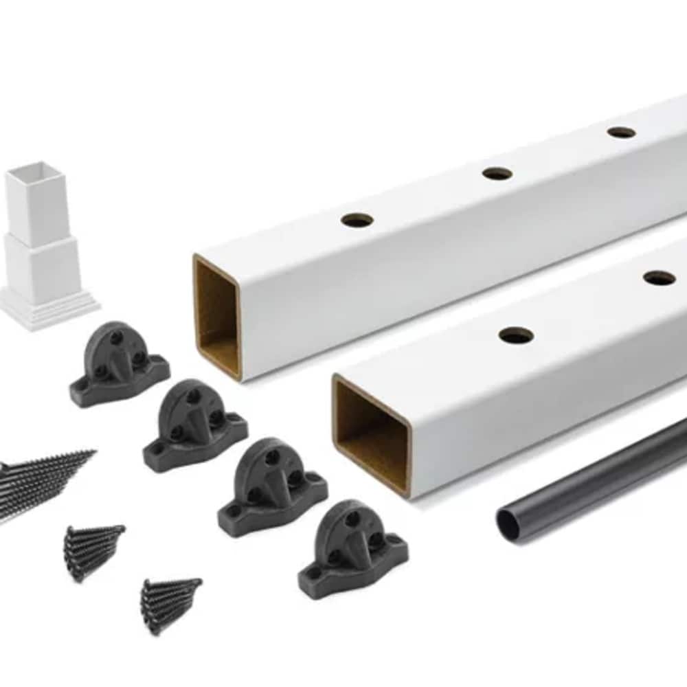 Trex Select 8-ft x 42-in Classic White Composite Deck Rail Kit