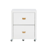 Linon White 2-Drawer 22-in File Cabinet
