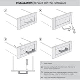 Origin 21 ELIN 5-1/16-in (128mm) Center to Center Matte Black Rectangular Handle Drawer Pull