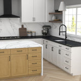 Origin 21 ELIN 5-1/16-in (128mm) Center to Center Matte Black Rectangular Handle Drawer Pull