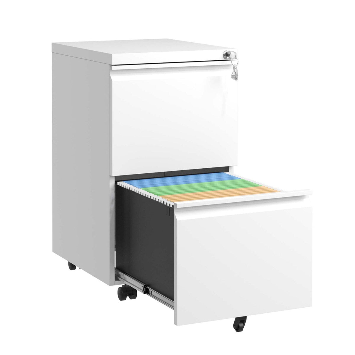 Sumyeg File Cabinet White 2-Drawer 14.69-in File Cabinet