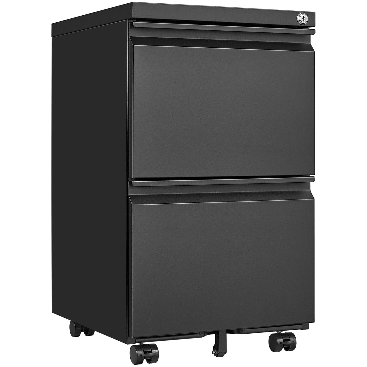 Sumyeg File cabinet Black 2-Drawer 15.35-in File Cabinet