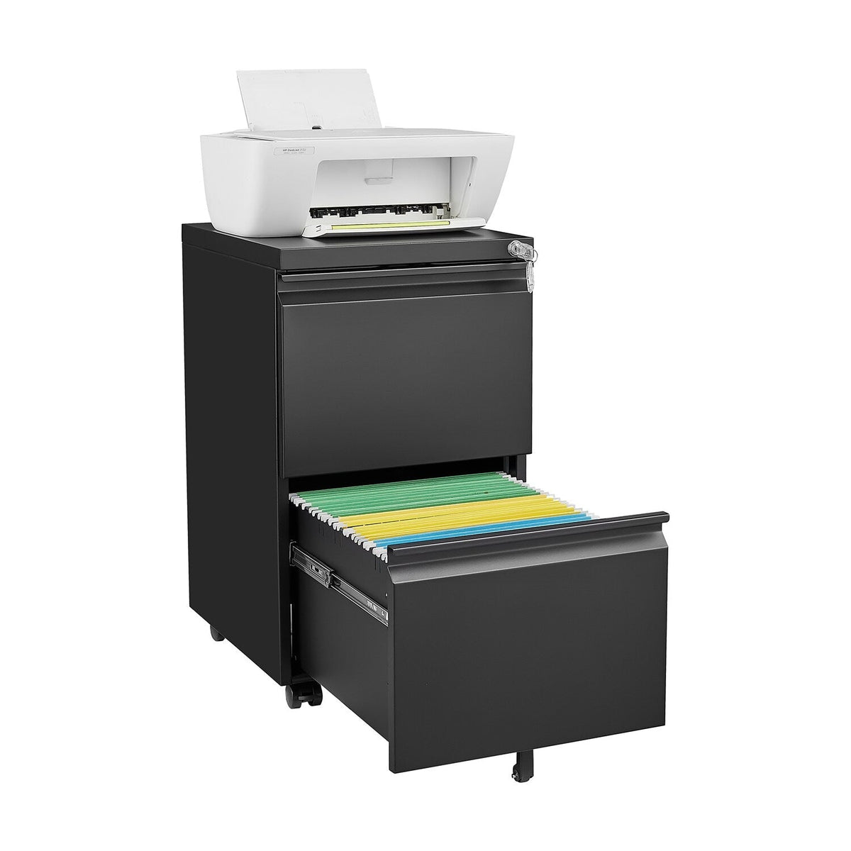 Sumyeg File cabinet Black 2-Drawer 15.35-in File Cabinet