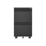 Sumyeg File cabinet Black 2-Drawer 15.35-in File Cabinet