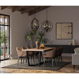 Progress Lighting Conestee 6-Light Graphite Coastal Globe Large Hanging Pendant Light