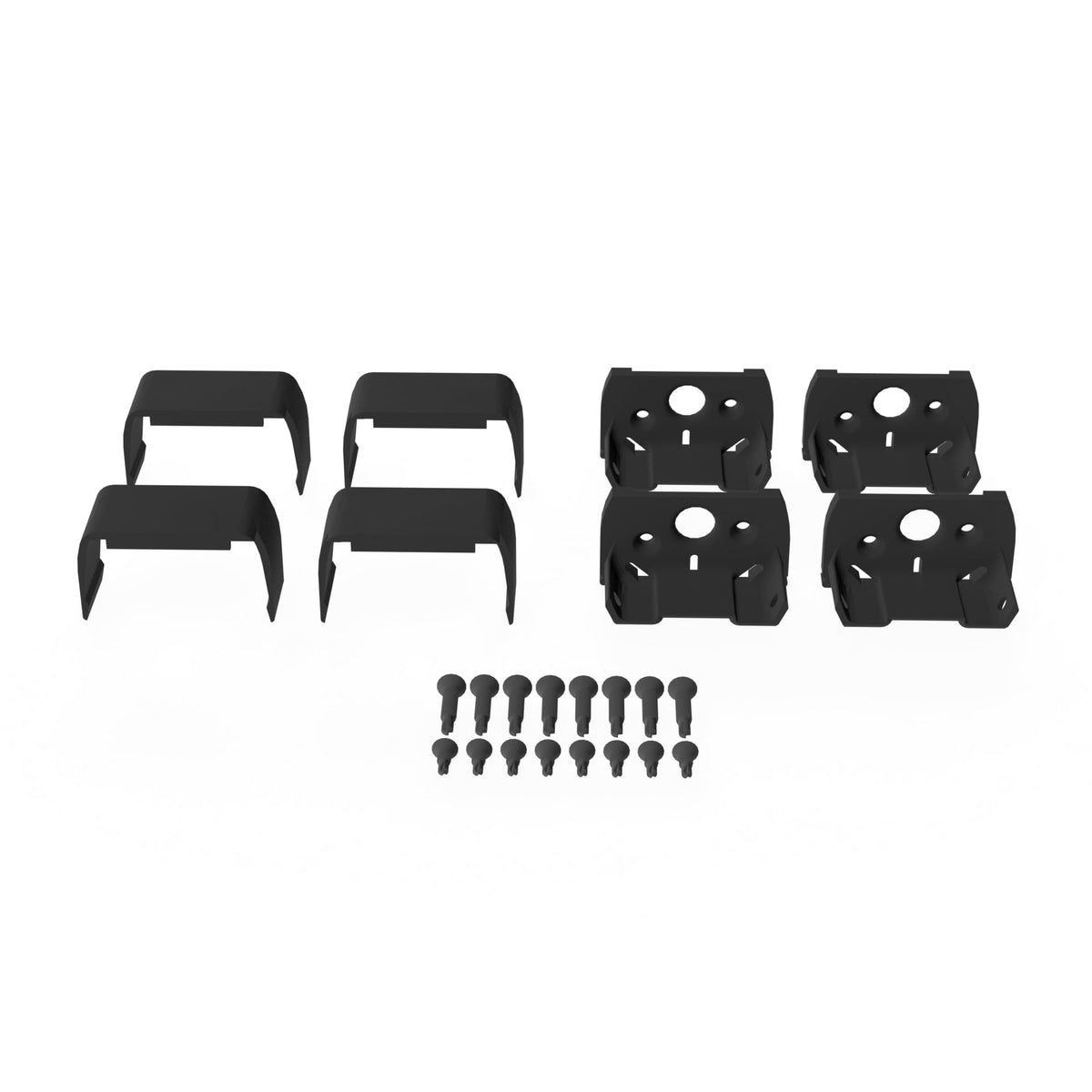 Deckorators 1.75-in x 2.25-in Rapid Rail Matte Black Aluminum Line Connector (4-Pack)