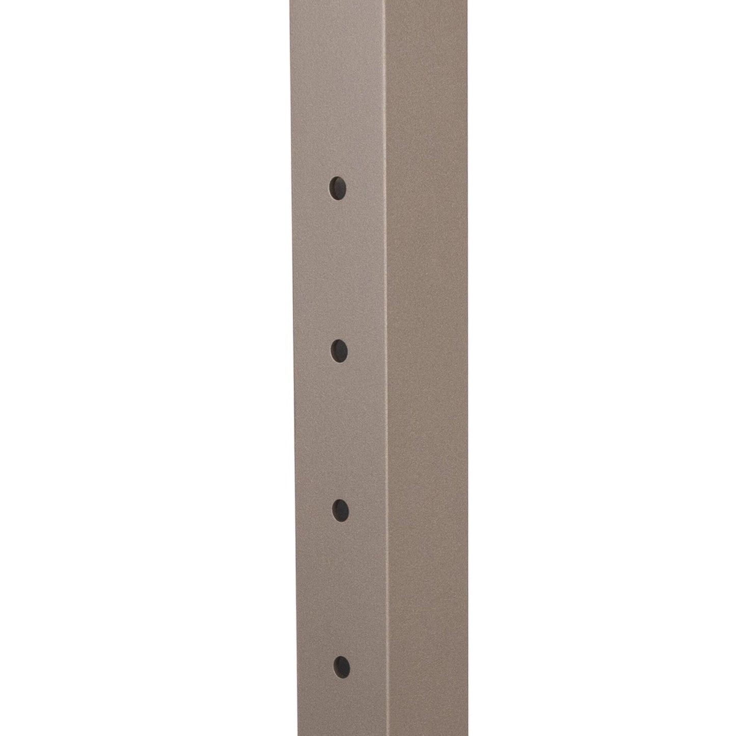 Deckorators Contemporary Cable 2.5-in x 2.5-in x 4-1/2-ft Textured Bronze Aluminum Deck Bottom Stair Post