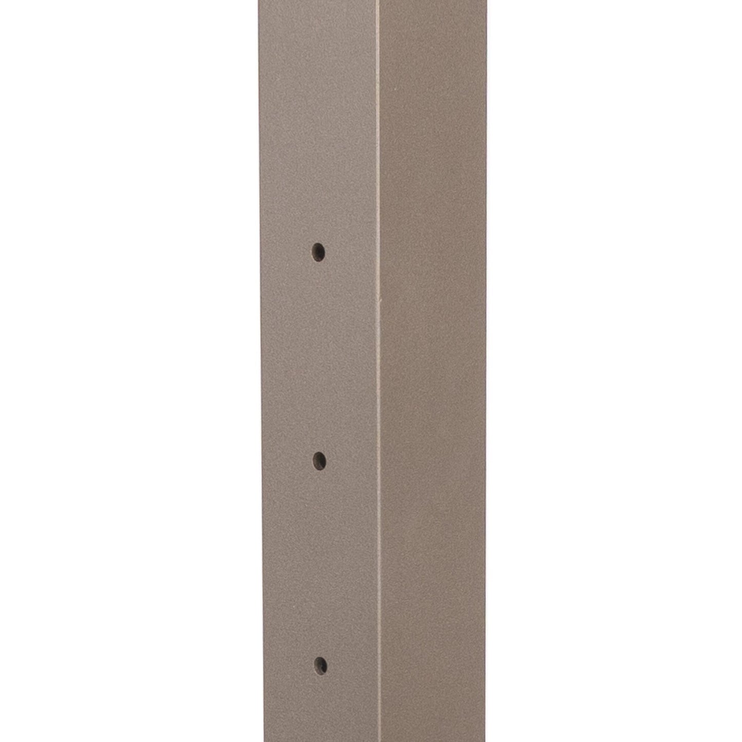 Deckorators Contemporary Cable 2.5-in x 2.5-in x 4-1/2-ft Textured Bronze Aluminum Deck Bottom Stair Post