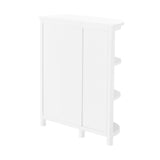 Alaterre Furniture 27-in x 28-in x 10-in White Wood Freestanding Linen Cabinet