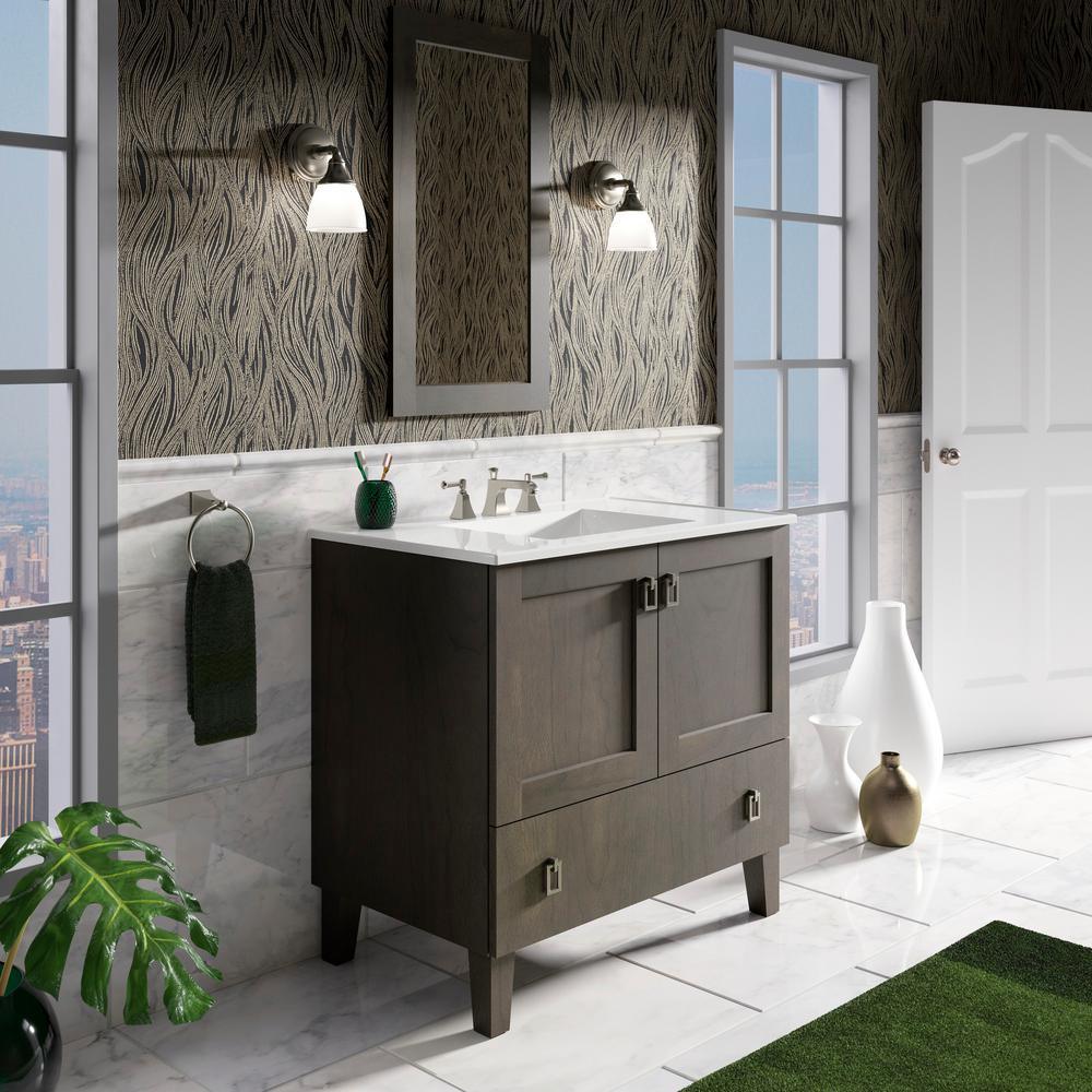 Ceramic/Impressions 37 in. Vitreous China Vanity Top with Basin in White Impressions - Super Arbor