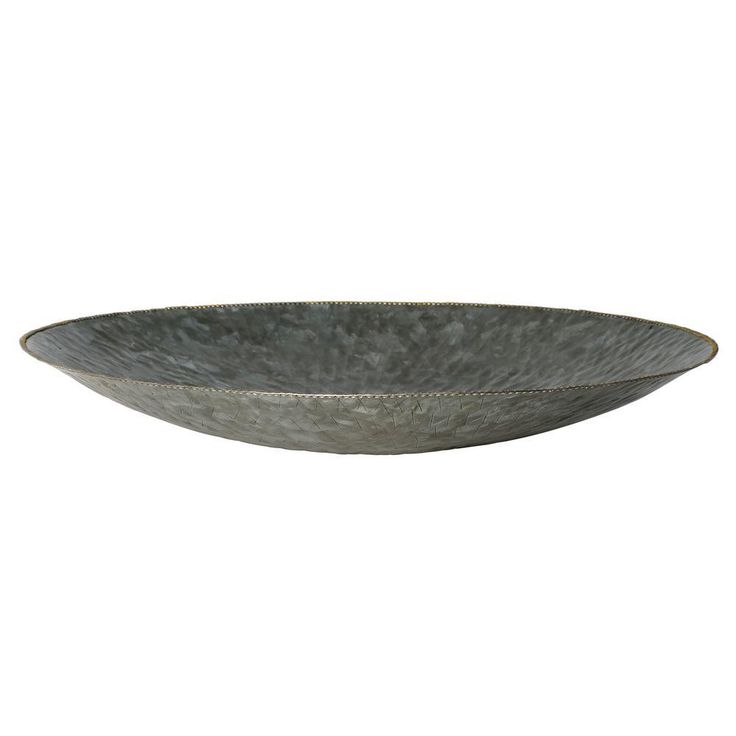 Industrial Luxe Small Galvanized Iron Serving Bowl