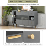 ModernLuxe 15.7-in W x 31.5-in H Mdf Gray Freestanding Utility Storage Cabinet