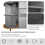 ModernLuxe 15.7-in W x 31.5-in H Mdf Gray Freestanding Utility Storage Cabinet