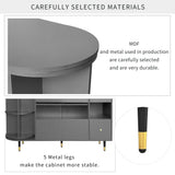 ModernLuxe 15.7-in W x 31.5-in H Mdf Gray Freestanding Utility Storage Cabinet