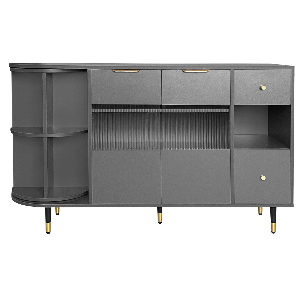 ModernLuxe 15.7-in W x 31.5-in H Mdf Gray Freestanding Utility Storage Cabinet