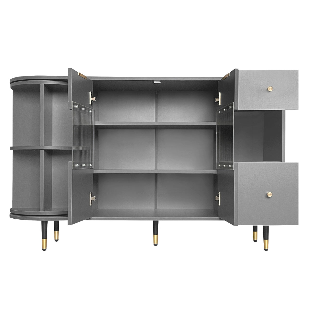 ModernLuxe 15.7-in W x 31.5-in H Mdf Gray Freestanding Utility Storage Cabinet