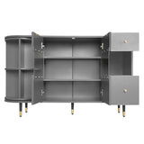 ModernLuxe 15.7-in W x 31.5-in H Mdf Gray Freestanding Utility Storage Cabinet