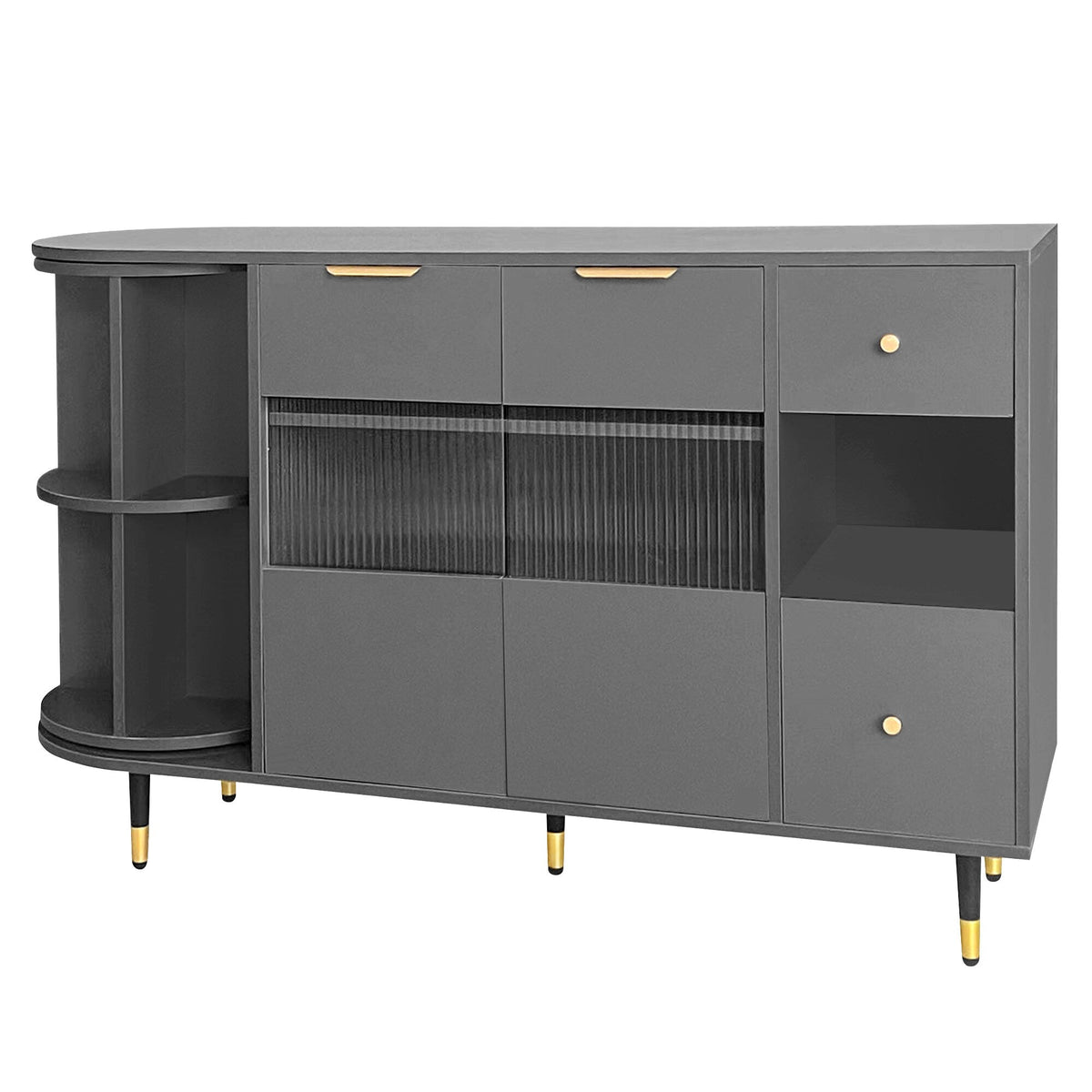 ModernLuxe 15.7-in W x 31.5-in H Mdf Gray Freestanding Utility Storage Cabinet