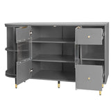 ModernLuxe 15.7-in W x 31.5-in H Mdf Gray Freestanding Utility Storage Cabinet