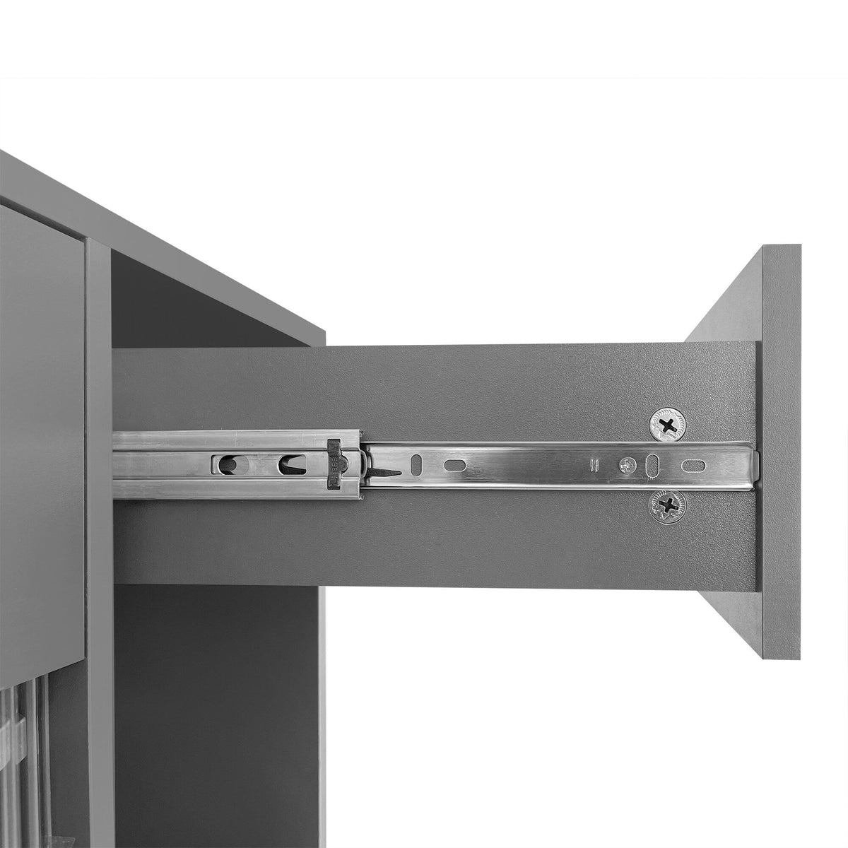 ModernLuxe 15.7-in W x 31.5-in H Mdf Gray Freestanding Utility Storage Cabinet