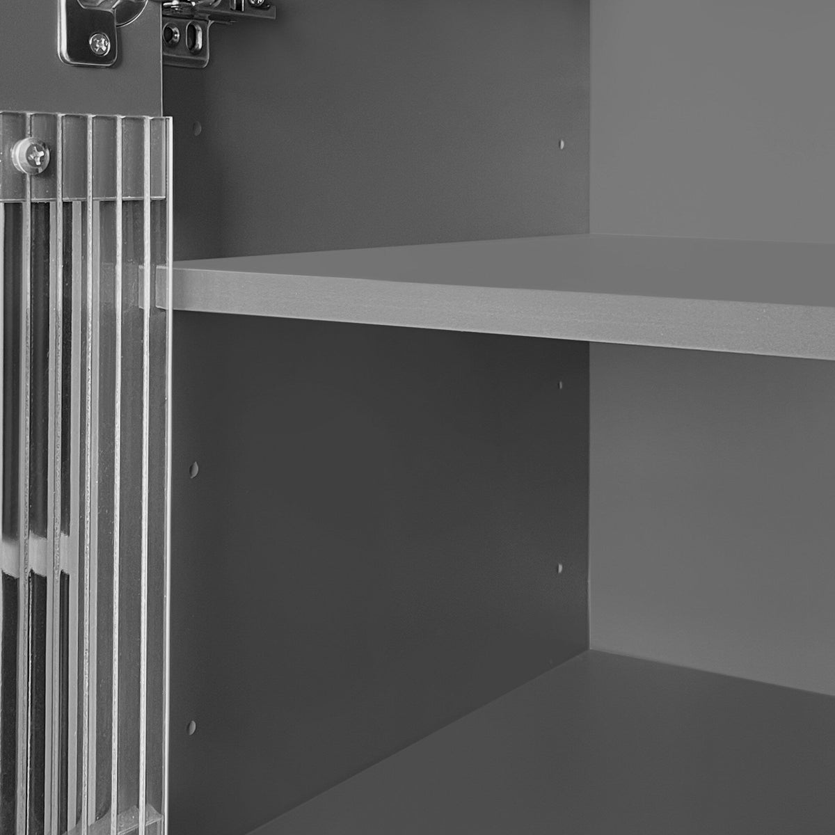 ModernLuxe 15.7-in W x 31.5-in H Mdf Gray Freestanding Utility Storage Cabinet