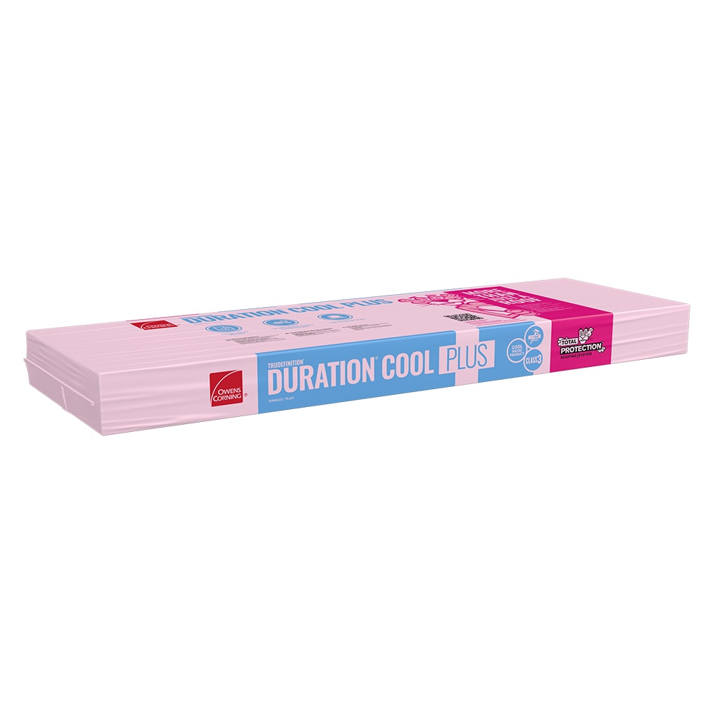 Owens Corning TruDefinition Duration COOL Plus Architectural Roof Shingles, Midnight — 32.8-sq ft per Bundle