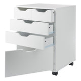 Winsome Wood Halifax White 4-Drawer 19.21-in File Cabinet