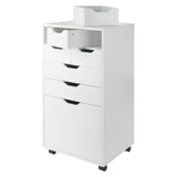 Winsome Wood Halifax White 6-Drawer 19.21-in File Cabinet