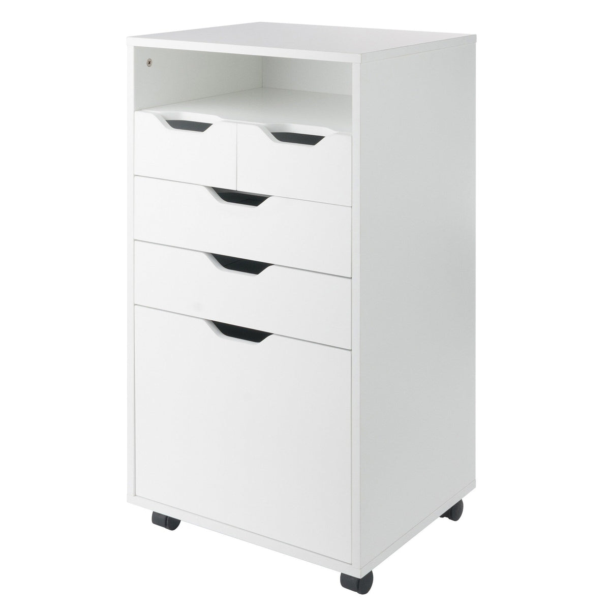 Winsome Wood Halifax White 6-Drawer 19.21-in File Cabinet