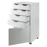 Winsome Wood Halifax White 6-Drawer 19.21-in File Cabinet