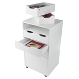 Winsome Wood Halifax White 6-Drawer 19.21-in File Cabinet