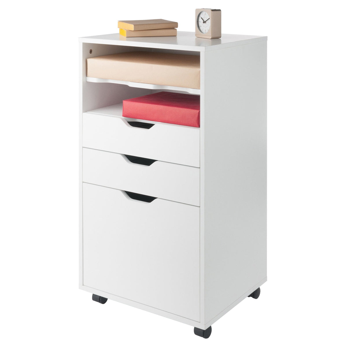 Winsome Wood Halifax White 6-Drawer 19.21-in File Cabinet