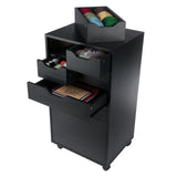 Winsome Wood Halifax Black 6-Drawer 19.21-in File Cabinet