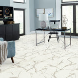 Pergo Verona Marble Off-white Luxury Vinyl Tile Flooring - Waterproof, 22-mil, 21.18 sq ft/Carton