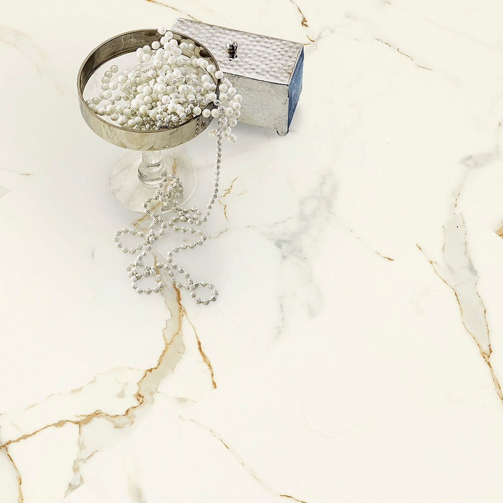 Pergo DuraCraft Rome Marble Waterproof Interlocking Vinyl Tile