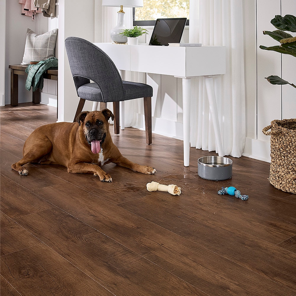 Pergo DuraCraft Marsala Oak Brown Waterproof Luxury Vinyl Plank Flooring