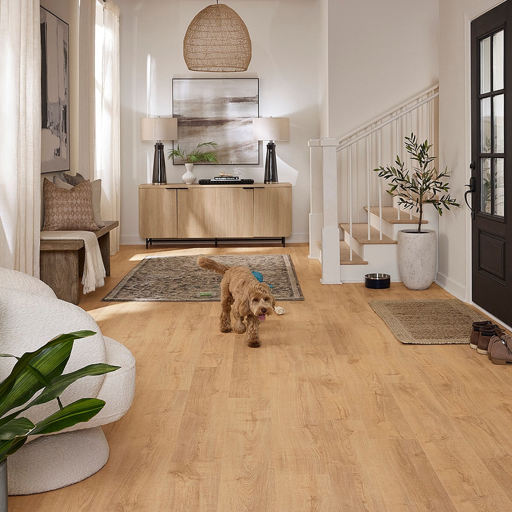 Pergo DuraCraft Waterproof Luxury Vinyl Plank Flooring, Bruges Oak Brown