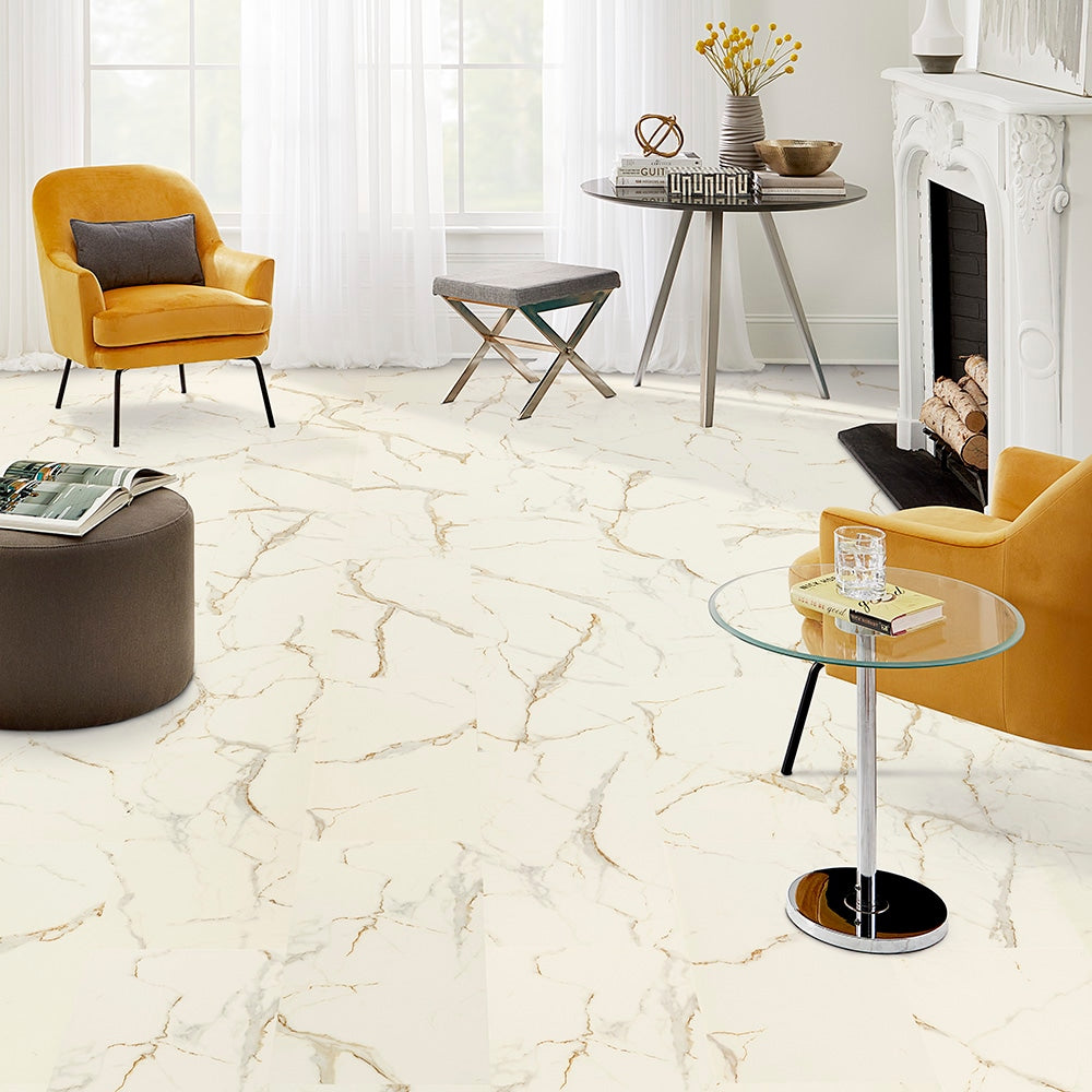 Pergo DuraCraft Rome Marble Waterproof Interlocking Vinyl Tile