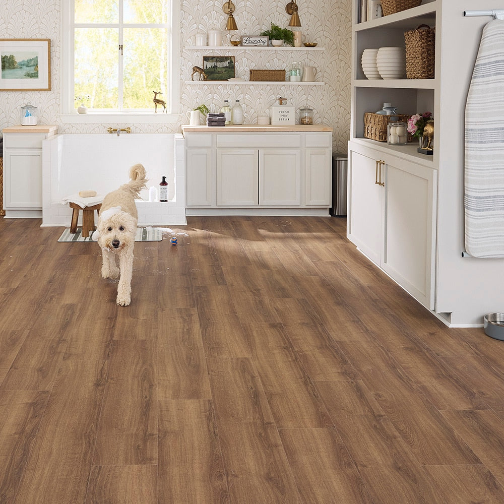 Pergo DuraCraft Seville Oak Brown Waterproof Luxury Vinyl Plank Flooring